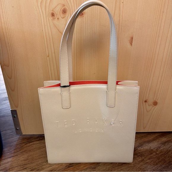 Ted Baker London THE ICON 10”x10” Cream Color Tote NWT - Picture 4 of 13